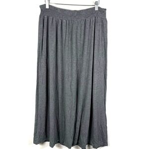 Artisan NY Midi Skirt Gray Preppy Academia Lagen Base Capsule Womens XS Stretch